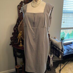 Calvin Klein 22w NWOT - Dress in a soft gray color, pleated bodice